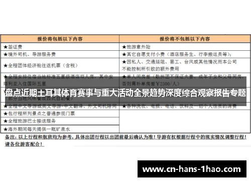 盘点近期土耳其体育赛事与重大活动全景趋势深度综合观察报告专题 盘点近期土耳其体育赛事与重大活动全景趋势深度综合观察报告专题